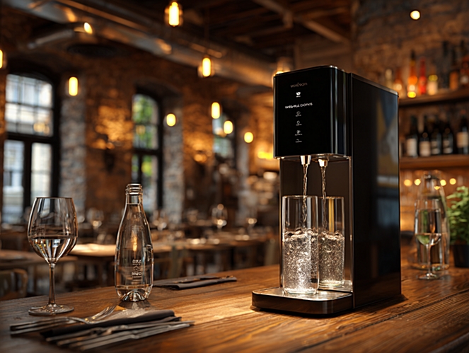 Woda w restauracji – dystrybutor, filtr, a może butelki? Co wybrać?