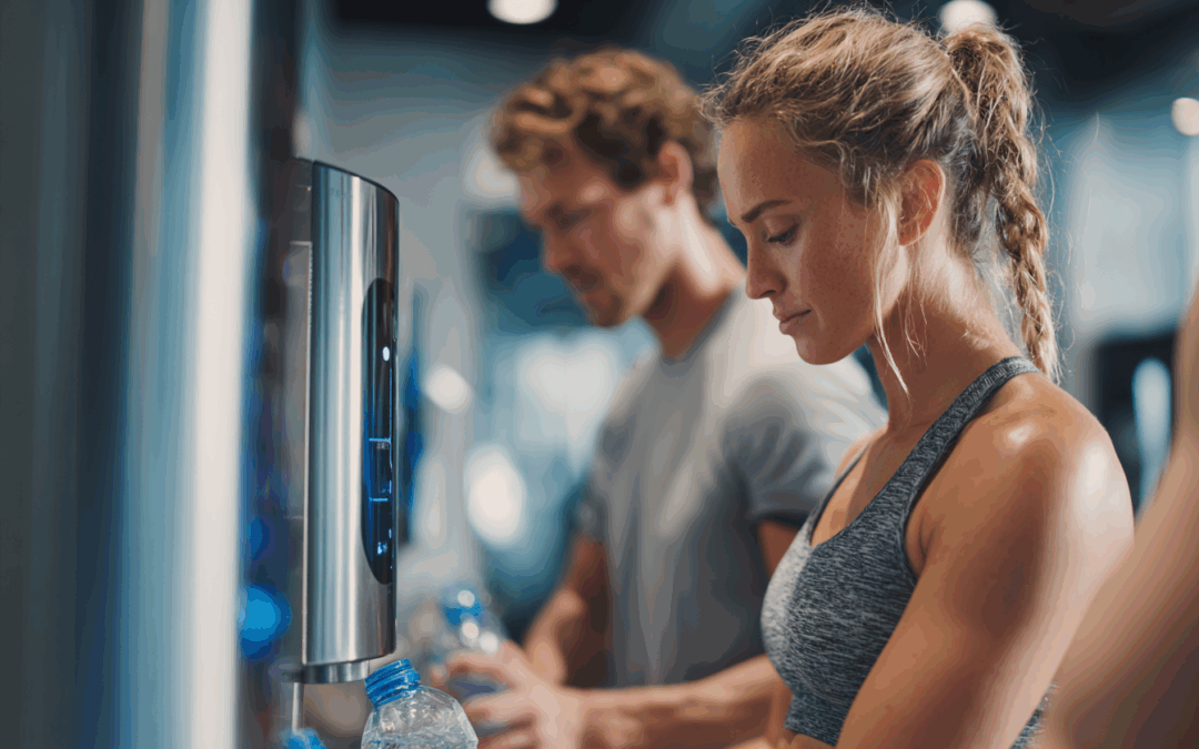 Jak woda wspiera regenerację i wydolność – dystrybutory w klubach fitness i na siłowniach